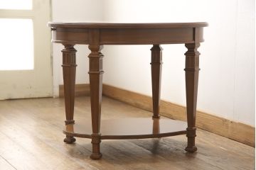 中古　DREXEL HERITAGE(ドレクセルヘリテイジ)　FRANCESCA(フランチェスカ)シリーズ　パーケット天板がおしゃれなランプテーブル(センターテーブル、コーヒーテーブル、サイドテーブル、ナイトテーブル)(定価約30万円)(R-051181)