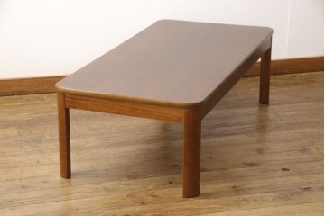 中古　富士ファニチア(富士ファニチュア、フジファニチュア、FUJI FURNITURE、富士ファニチャー)　シンプルで取り入れやすいセンターテーブル(ローテーブル、座卓)(R-051184)