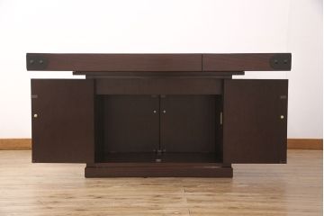 中古　筑後民芸　美しい木目が上質な和の雰囲気を演出する囲炉裏テーブル(ダイニングテーブル、火鉢)(定価約28万円)(R-051186)