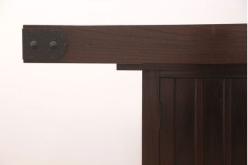 中古　筑後民芸　美しい木目が上質な和の雰囲気を演出する囲炉裏テーブル(ダイニングテーブル、火鉢)(定価約28万円)(R-051186)