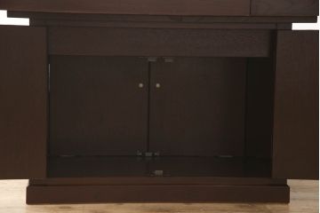 中古　筑後民芸　美しい木目が上質な和の雰囲気を演出する囲炉裏テーブル(ダイニングテーブル、火鉢)(定価約28万円)(R-051187)