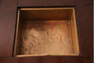 中古　筑後民芸　美しい木目が上質な和の雰囲気を演出する囲炉裏テーブル(ダイニングテーブル、火鉢)(定価約28万円)(R-051187)