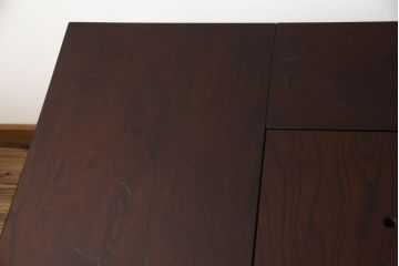 中古　筑後民芸　美しい木目が上質な和の雰囲気を演出する囲炉裏テーブル(ダイニングテーブル、火鉢)(定価約28万円)(R-051188)