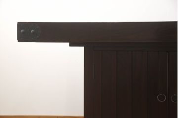 中古　筑後民芸　美しい木目が上質な和の雰囲気を演出する囲炉裏テーブル(ダイニングテーブル、火鉢)(定価約28万円)(R-051188)