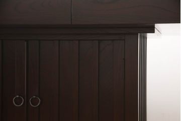 中古　筑後民芸　美しい木目が上質な和の雰囲気を演出する囲炉裏テーブル(ダイニングテーブル、火鉢)(定価約28万円)(R-051188)
