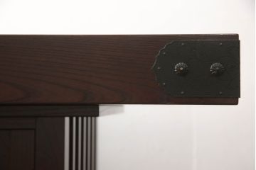 中古　筑後民芸　美しい木目が上質な和の雰囲気を演出する囲炉裏テーブル(ダイニングテーブル、火鉢)(定価約28万円)(R-051189)