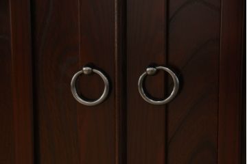中古　筑後民芸　美しい木目が上質な和の雰囲気を演出する囲炉裏テーブル(ダイニングテーブル、火鉢)(定価約28万円)(R-051189)