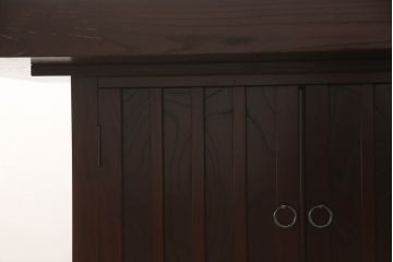 中古　筑後民芸　美しい木目が上質な和の雰囲気を演出する囲炉裏テーブル(ダイニングテーブル、火鉢)(定価約28万円)(R-051189)