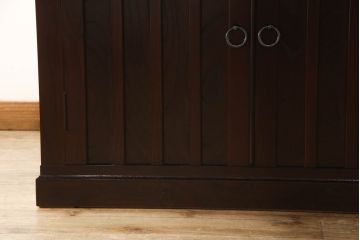 中古　筑後民芸　美しい木目が上質な和の雰囲気を演出する囲炉裏テーブル(ダイニングテーブル、火鉢)(定価約28万円)(R-051189)