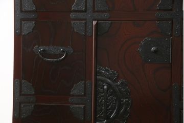 中古　美品　筑後民芸　美しい木目が高級感を演出する階段箪笥(和タンス、収納箪笥)(定価約26万円)(R-051190)
