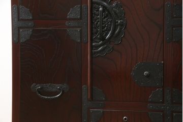 中古　美品　筑後民芸　美しい木目が高級感を演出する階段箪笥(和タンス、収納箪笥)(定価約26万円)(R-051190)