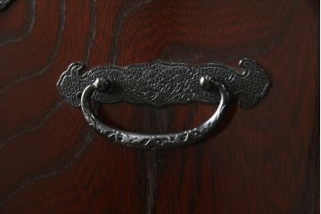 中古　美品　筑後民芸　美しい木目が高級感を演出する階段箪笥(和タンス、収納箪笥)(定価約26万円)(R-051190)