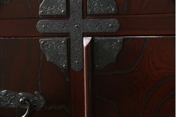 中古　美品　筑後民芸　美しい木目が高級感を演出する階段箪笥(和タンス、収納箪笥)(定価約26万円)(R-051190)