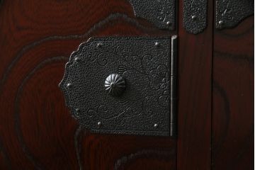 中古　美品　筑後民芸　美しい木目が高級感を演出する階段箪笥(和タンス、収納箪笥)(定価約26万円)(R-051190)