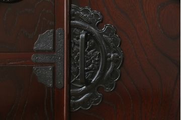 中古　美品　筑後民芸　美しい木目が高級感を演出する階段箪笥(和タンス、収納箪笥)(定価約26万円)(R-051190)