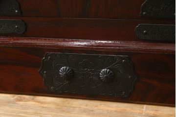 中古　美品　筑後民芸　美しい木目が高級感を演出する階段箪笥(和タンス、収納箪笥)(定価約26万円)(R-051190)