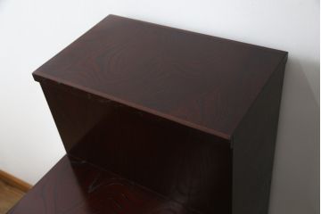 中古　美品　筑後民芸　美しい木目が高級感を演出する階段箪笥(和タンス、収納箪笥)(定価約26万円)(R-051190)