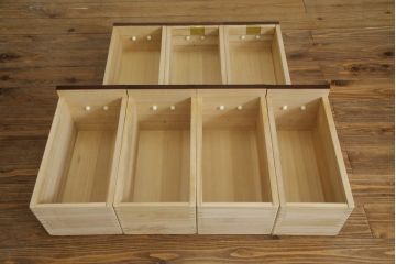 中古　美品　筑後民芸　美しい木目が高級感を演出する階段箪笥(和タンス、収納箪笥)(定価約26万円)(R-051191)
