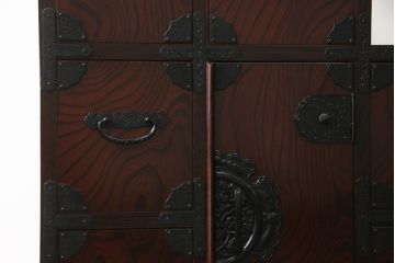 中古　美品　筑後民芸　美しい木目が高級感を演出する階段箪笥(和タンス、収納箪笥)(定価約26万円)(R-051191)
