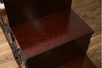 中古　美品　筑後民芸　美しい木目が高級感を演出する階段箪笥(和タンス、収納箪笥)(定価約26万円)(R-051191)