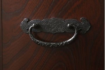 中古　美品　筑後民芸　美しい木目が高級感を演出する階段箪笥(和タンス、収納箪笥)(定価約26万円)(R-051192)