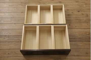 中古　美品　筑後民芸　美しい木目が高級感を演出する階段箪笥(和タンス、収納箪笥)(定価約26万円)(R-051193)