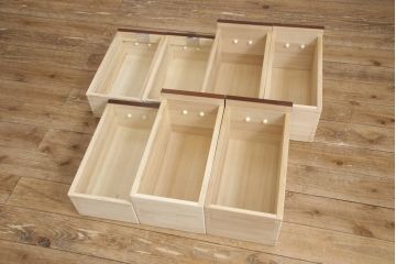 中古　美品　筑後民芸　美しい木目が高級感を演出する階段箪笥(和タンス、収納箪笥)(定価約26万円)(R-051194)