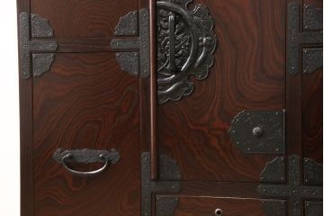 中古　美品　筑後民芸　美しい木目が高級感を演出する階段箪笥(和タンス、収納箪笥)(定価約26万円)(R-051194)