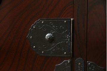 中古　美品　筑後民芸　美しい木目が高級感を演出する階段箪笥(和タンス、収納箪笥)(定価約26万円)(R-051195)