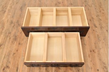 中古　美品　筑後民芸　美しい木目が高級感を演出する階段箪笥(和タンス、収納箪笥)(定価約26万円)(R-051196)