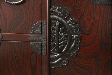 中古　美品　筑後民芸　美しい木目が高級感を演出する階段箪笥(和タンス、収納箪笥)(定価約26万円)(R-051196)