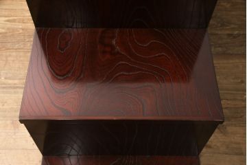 中古　美品　筑後民芸　美しい木目が高級感を演出する階段箪笥(和タンス、収納箪笥)(定価約26万円)(R-051196)