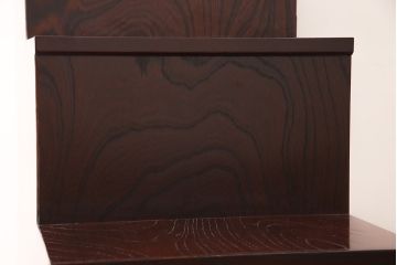 中古　美品　筑後民芸　美しい木目が高級感を演出する階段箪笥(和タンス、収納箪笥)(定価約26万円)(R-051197)