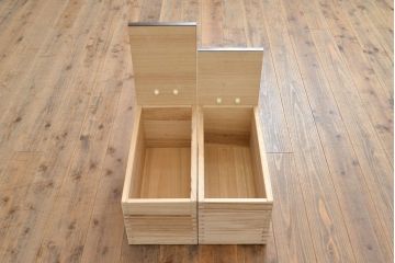 中古　美品　筑後民芸　美しい木目が高級感を演出する階段箪笥(和タンス、収納箪笥)(定価約26万円)(R-051198)