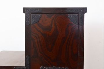 中古　美品　筑後民芸　美しい木目が高級感を演出する階段箪笥(和タンス、収納箪笥)(定価約26万円)(R-051198)