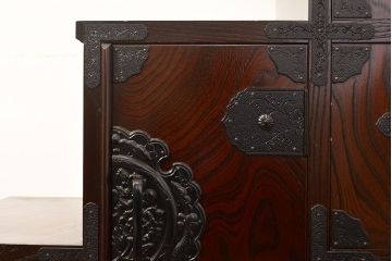 中古　美品　筑後民芸　美しい木目が高級感を演出する階段箪笥(和タンス、収納箪笥)(定価約26万円)(R-051198)
