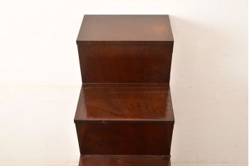 中古　美品　筑後民芸　美しい木目が高級感を演出する階段箪笥(和タンス、収納箪笥)(定価約26万円)(R-051198)