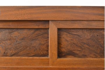 和製アンティーク　三方ケヤキ材　上手物!上質な和の空間づくりに活躍する美濃帳場箪笥(ローボード、時代箪笥、和タンス)(R-051200)