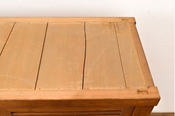 和製アンティーク　三方ケヤキ材　上手物!上質な和の空間づくりに活躍する美濃帳場箪笥(サイドボード、時代箪笥、和タンス)(R-051201)