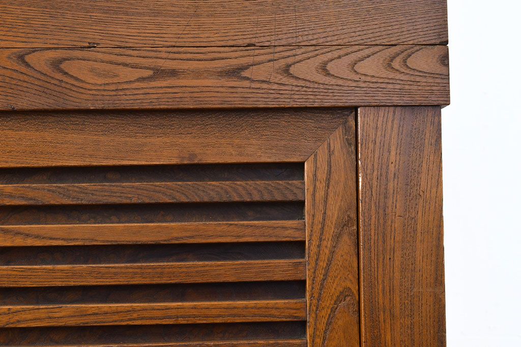 和製アンティーク　三方ケヤキ材　上手物!上質な和の空間づくりに活躍する美濃帳場箪笥(サイドボード、時代箪笥、和タンス)(R-051201)