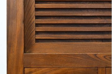 和製アンティーク　三方ケヤキ材　上手物!上質な和の空間づくりに活躍する美濃帳場箪笥(サイドボード、時代箪笥、和タンス)(R-051201)