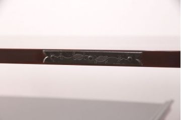 中古　極美品　民芸家具　木地呂塗り　漆の艶が美しい総ケヤキ材製の飾り棚(置き床、違い棚、陳列棚、店舗什器)(定価約38万円)(R-051206)