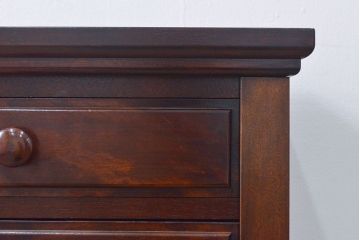中古　美品　松本民芸家具　小物収納におすすめ!鍵付きが嬉しい6段チェスト(引き出し、サイドチェスト)(定価約23万円)(R-051212)