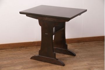 ヴィンテージ家具　松本民芸家具　別注品　落ち着いた大人の空間作りにおすすめのダイニングテーブル(食卓、ビンテージ)(R-051218)