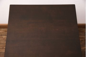 ヴィンテージ家具　松本民芸家具　別注品　落ち着いた大人の空間作りにおすすめのダイニングテーブル(食卓、ビンテージ)(R-051218)