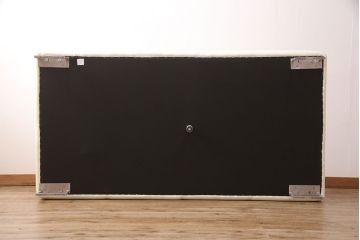 中古　美品　IDC大塚家具　本革L/S　コンフォート　高級感漂うホワイトカラーが目を引くソファセット(定価約58万円)(3人掛け、4人掛け)(R-051225)
