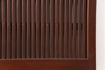 アンティーク建具　大正昭和初期　総ケヤキ材　上品な佇まいが魅力の富山蔵戸(玄関戸、玄関ドア、引き戸)(R-051231)