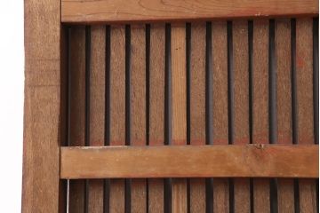 アンティーク建具　大正昭和初期　総ケヤキ材　上品な佇まいが魅力の富山蔵戸(玄関戸、玄関ドア、引き戸)(R-051231)