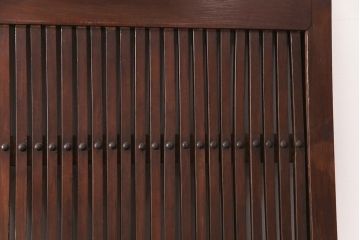 アンティーク建具　明治大正期　栗材　和の情緒あふれる蔵戸(玄関戸、玄関ドア、引き戸)(R-051233)