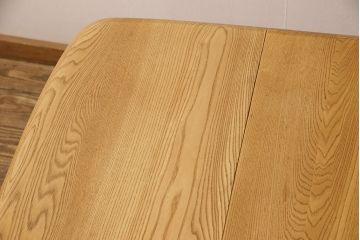 イギリスヴィンテージ　ERCOL(アーコール)　シンプルでお洒落なダイニングセット(ダイニングテーブル、エクステンション、ダイニングチェア2脚、ビンテージ)(R-051236)